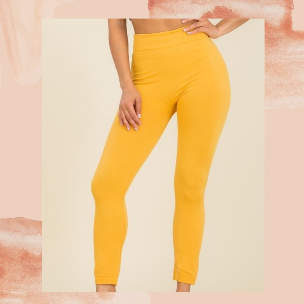 Basic Zen Leggings (Mustard)